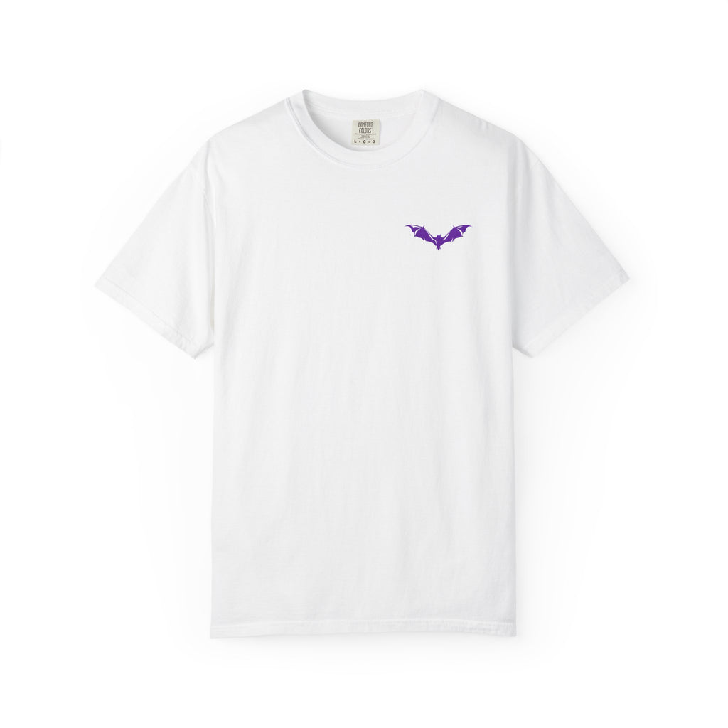 Minimalist Purple Bat T-Shirt | Embroidered Style Streetwear Tee