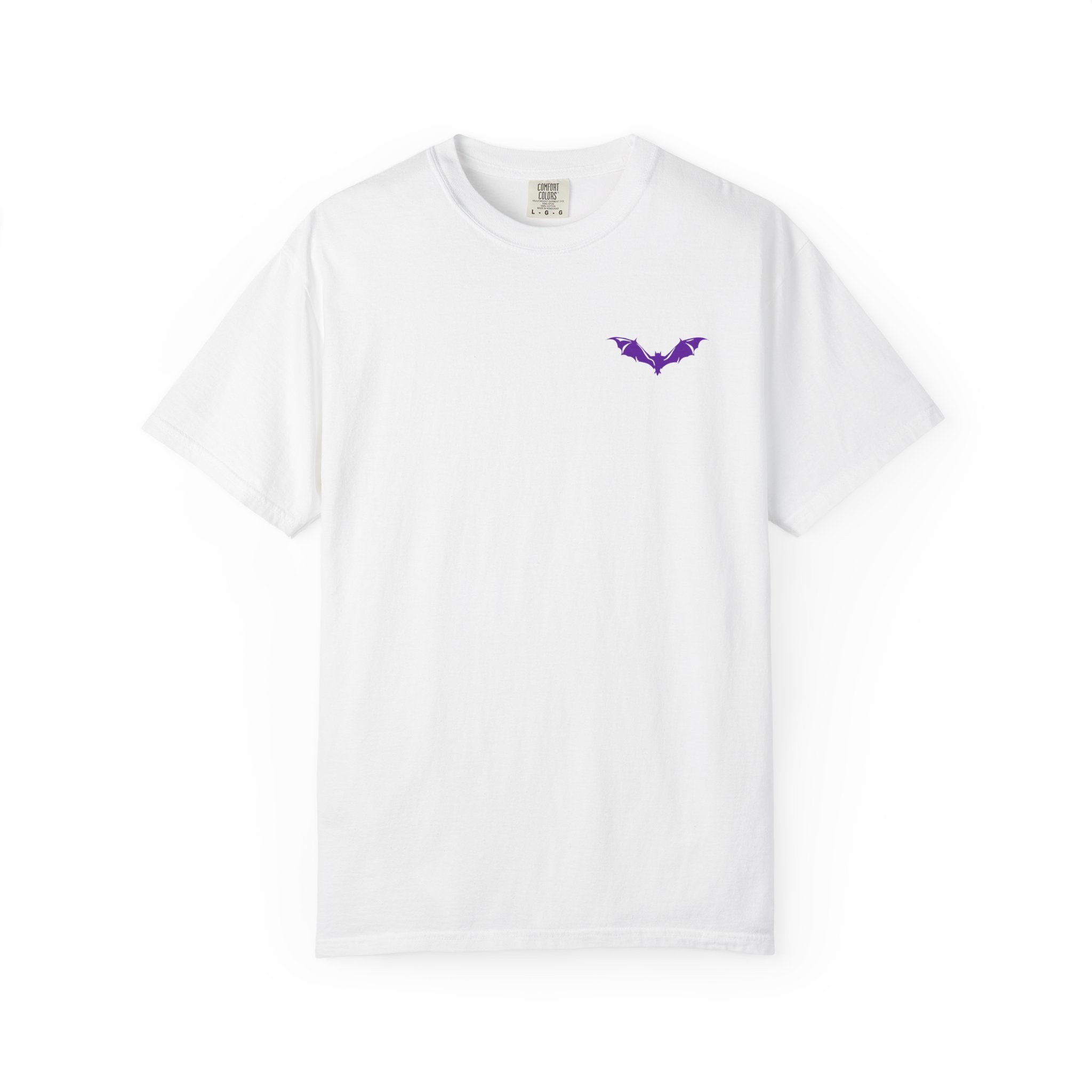 Minimalist Purple Bat T-Shirt | Embroidered Style Streetwear Tee