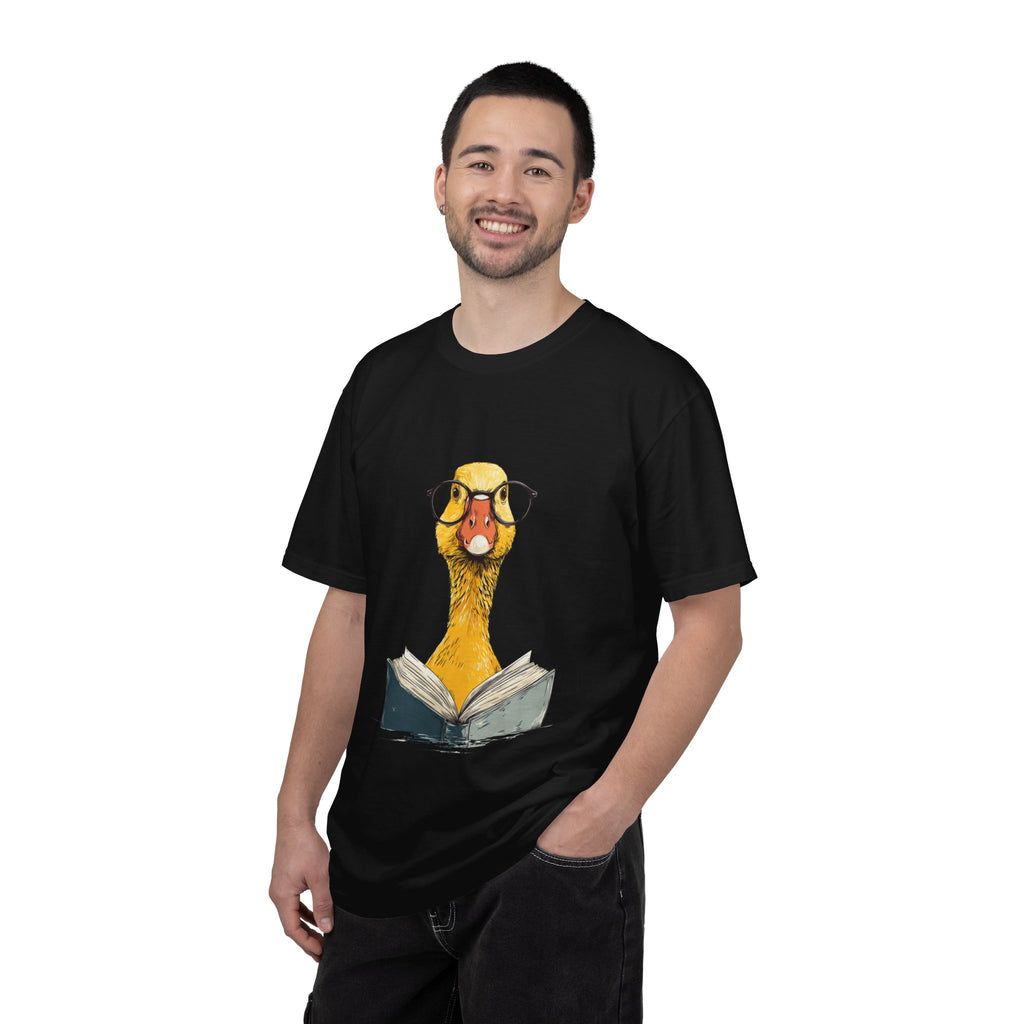 Bookish Duck cute nerdy reading graphic tee
