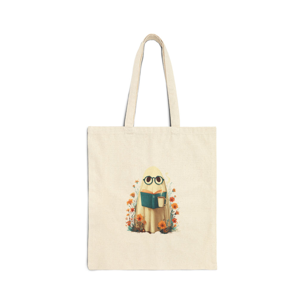 Ghoulish book lover tote bag, black variant
