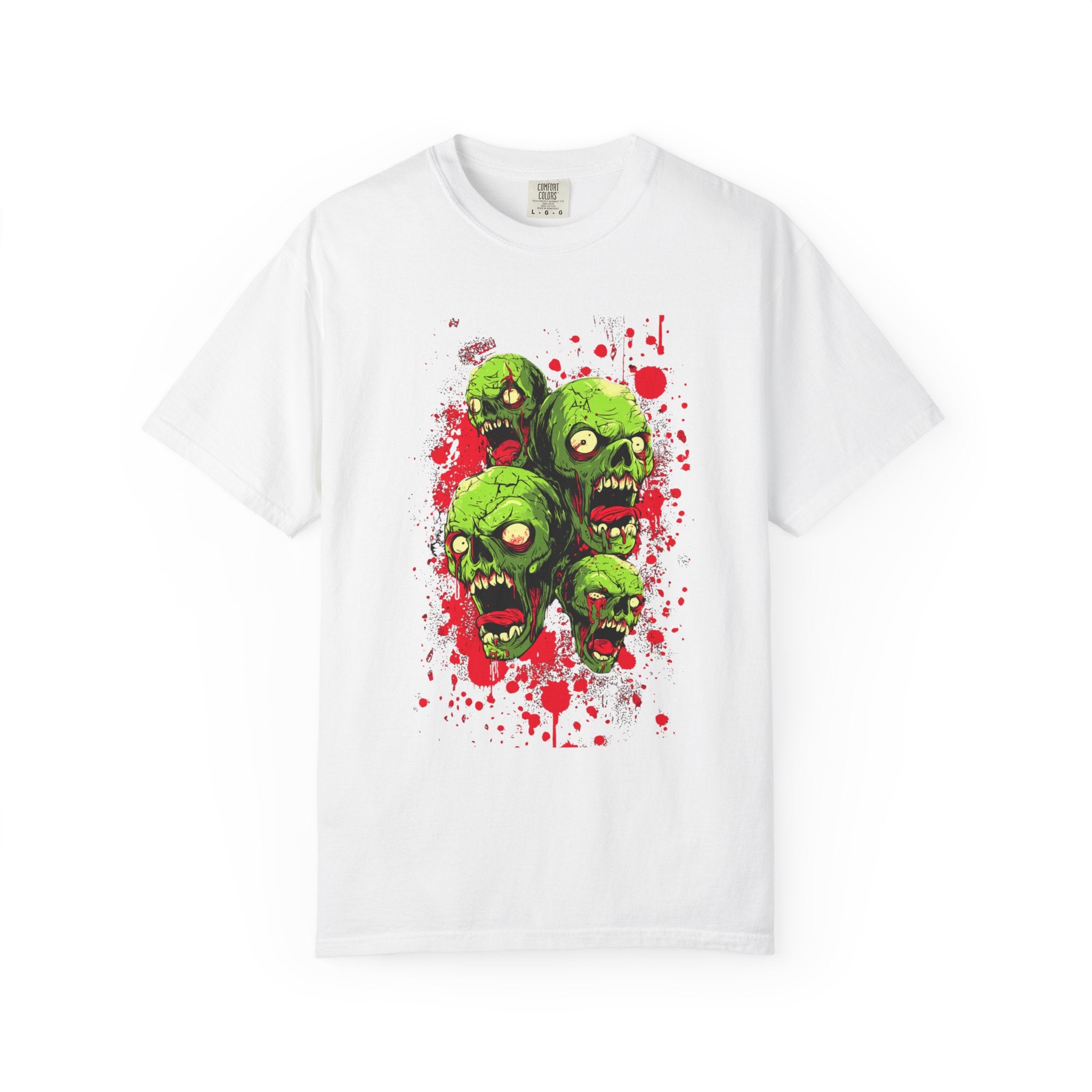 Zombie Heads Graphic T-Shirt | Edgy Streetwear Tee for Horror Fans