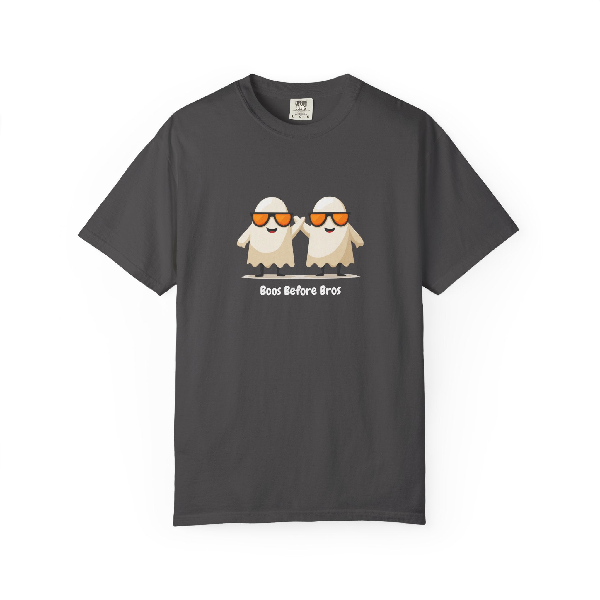 Boos Before Bros funny ghost Halloween streetwear graphic tee