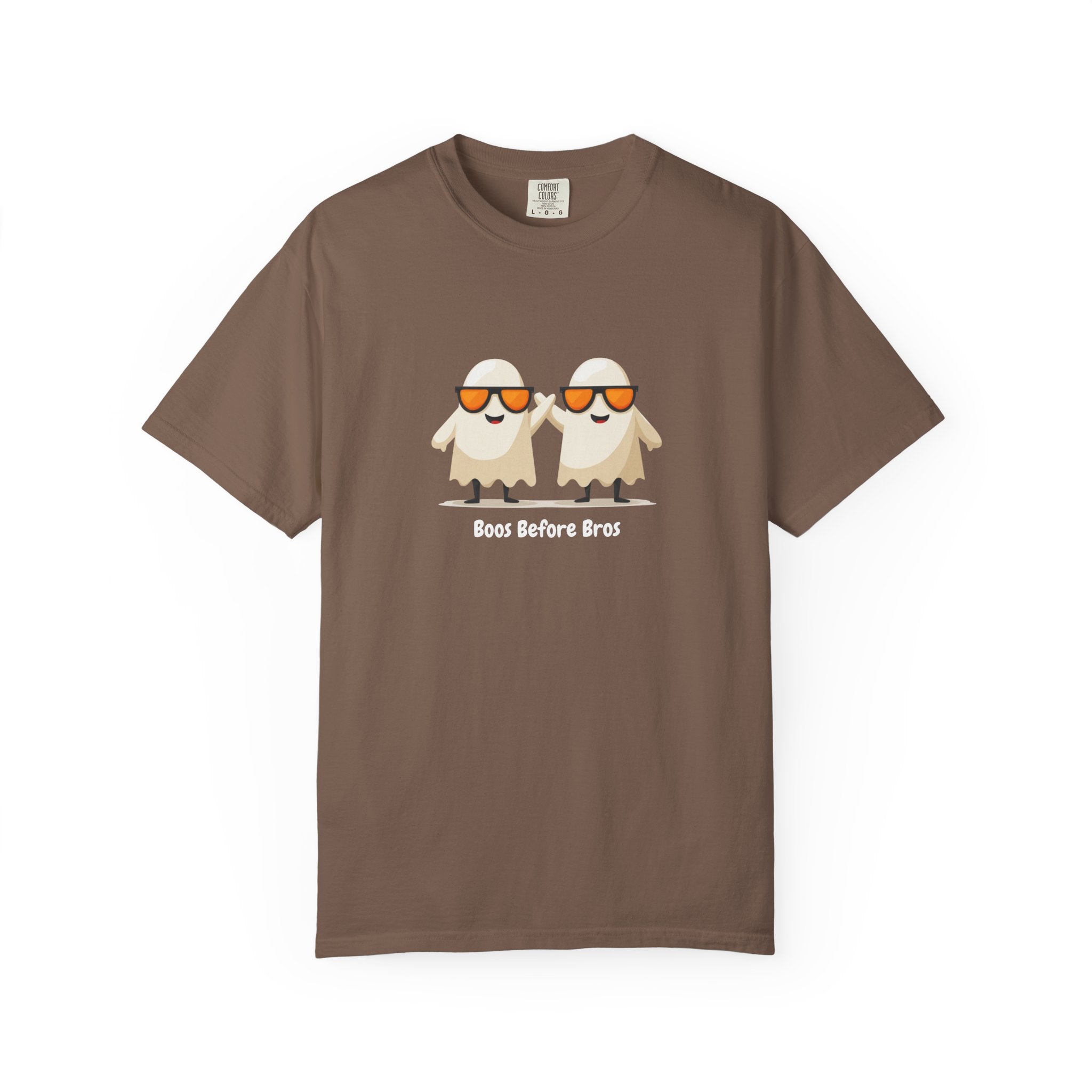 Boos Before Bros funny ghost Halloween streetwear graphic tee