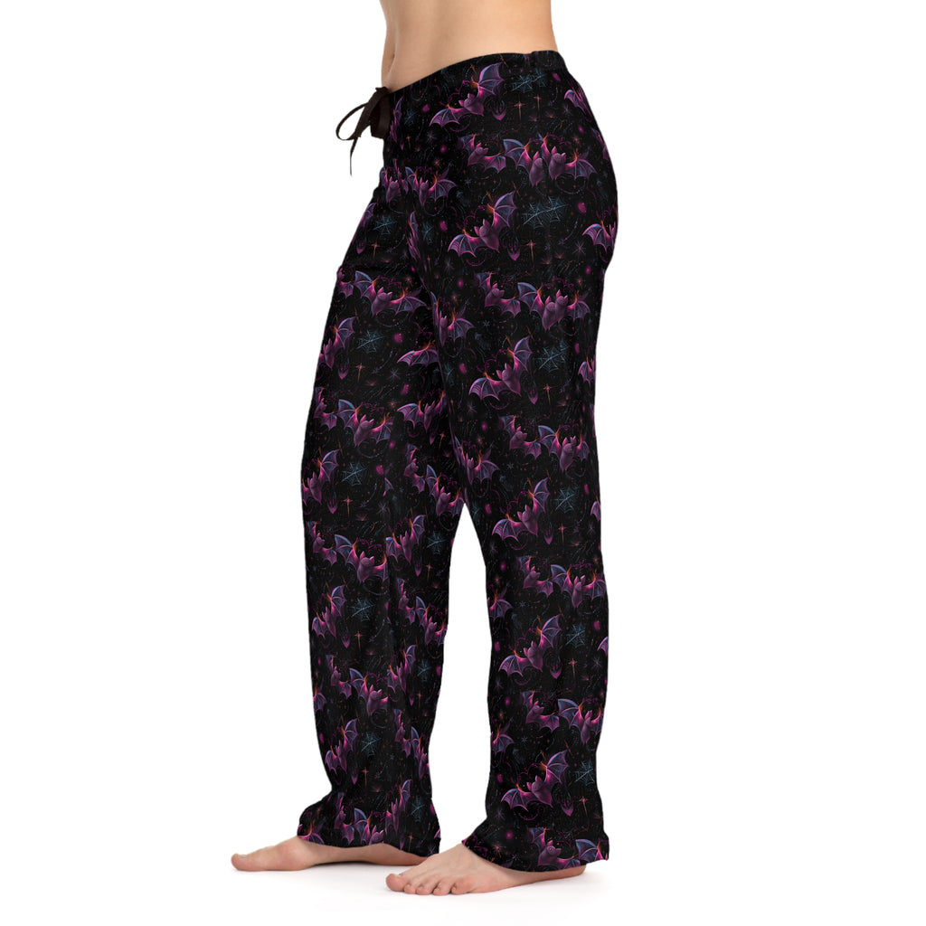Women's Pajama Pants with Whimsical Bat Design | Cozy Nightwear, Halloween Sleepwear, Comfortable Loungewear, Gift for Her, Unique PJs