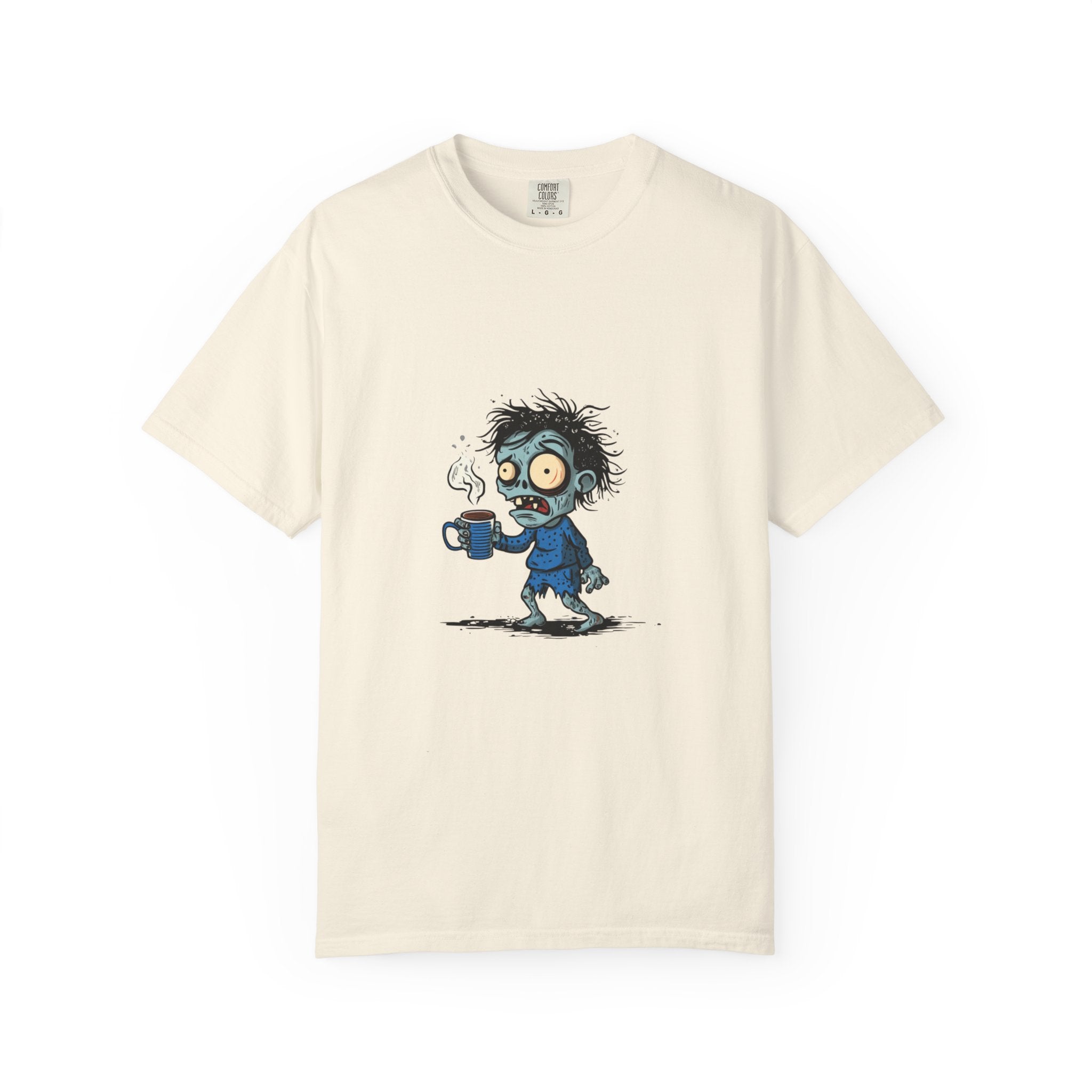 Coffee Zombie funny Halloween graphic tee