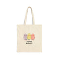 Squad Ghouls ghost gang canvas tote bag, front view