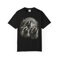 Trash panda raccoon graphic tee, folded flat