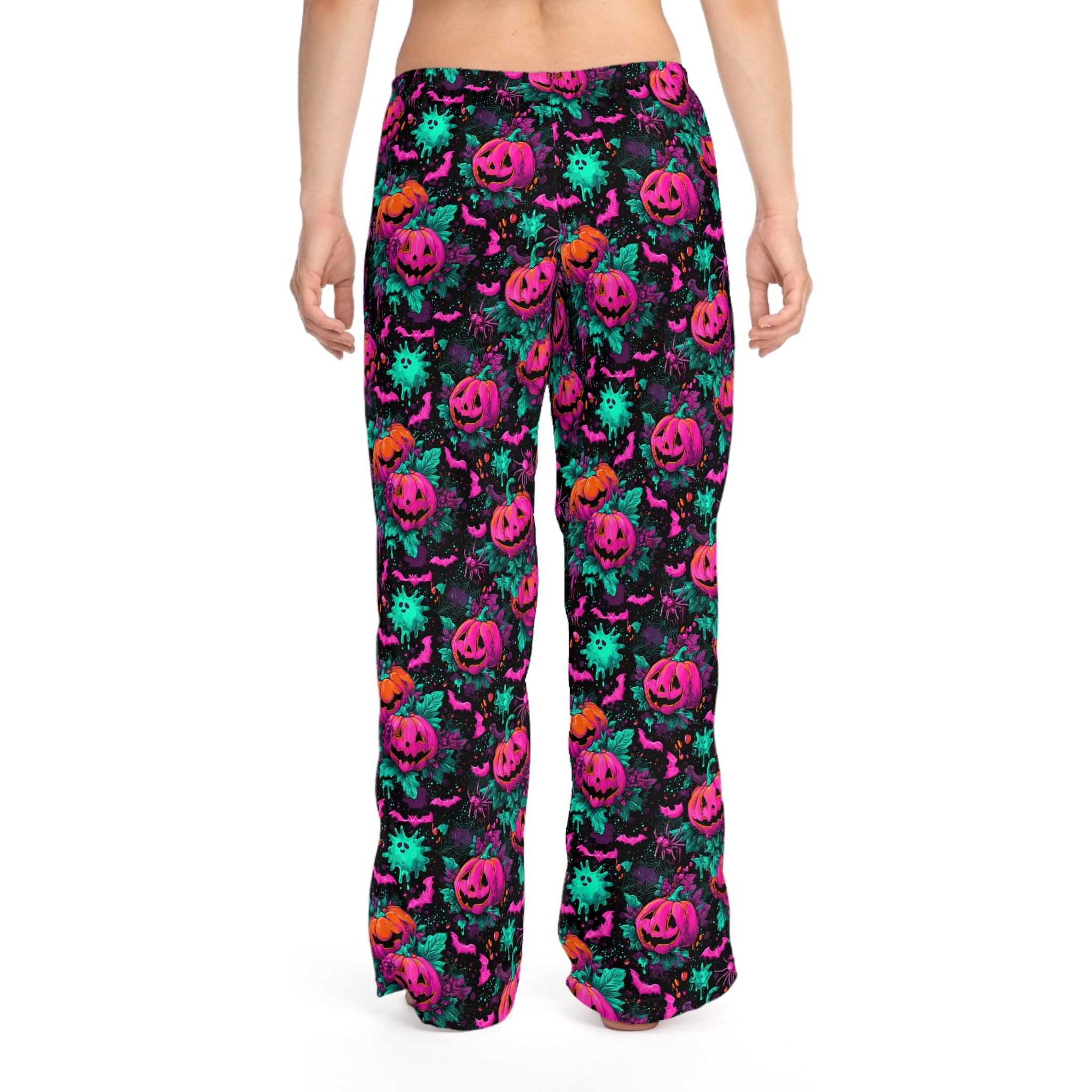 Women's ghost and pumpkin pajama pants size chart