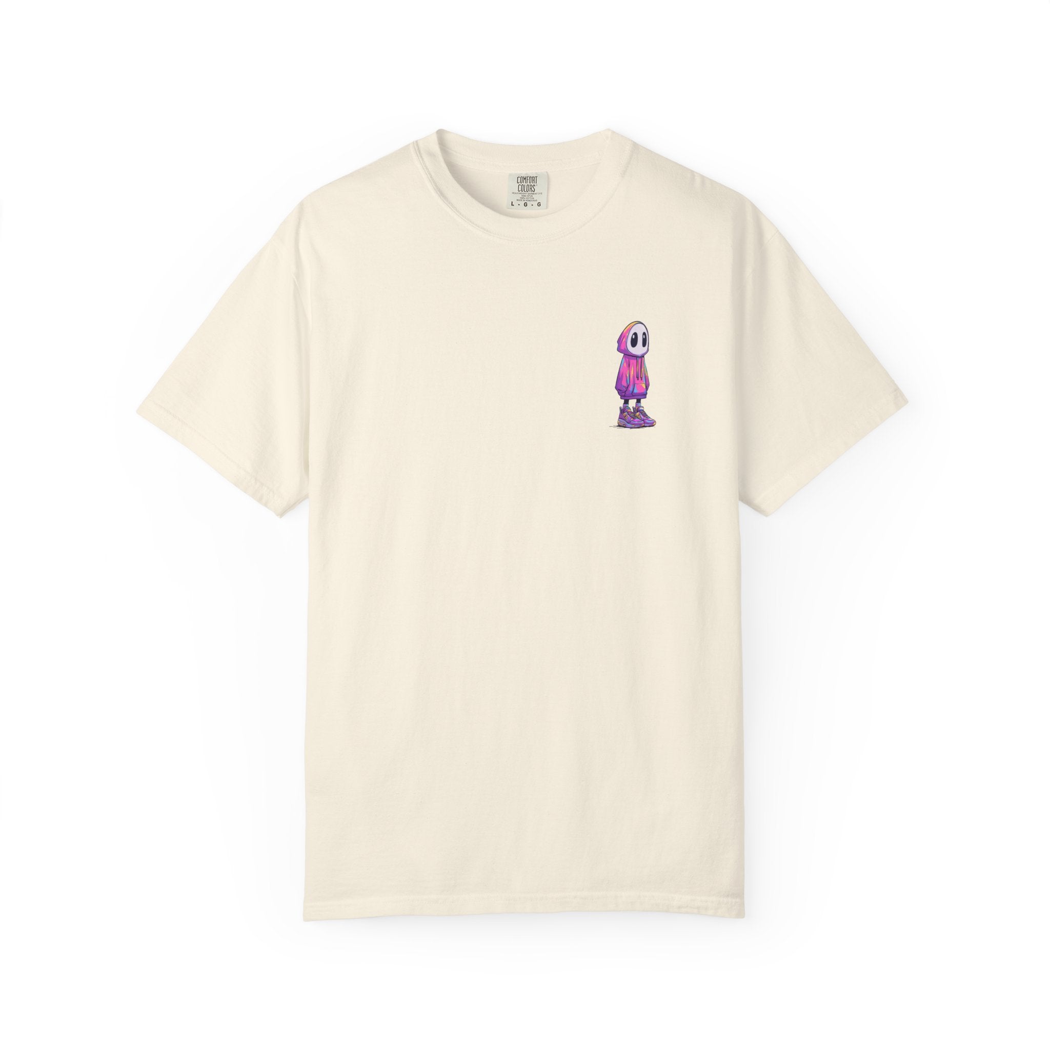"Cyber Hood" Minimalist Graphic Tee | Streetwear Pocket Print
