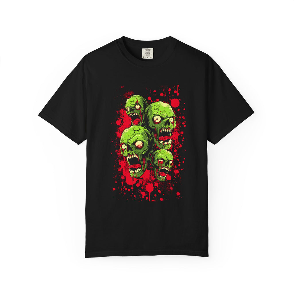 Zombie Heads Graphic T-Shirt | Edgy Streetwear Tee for Horror Fans