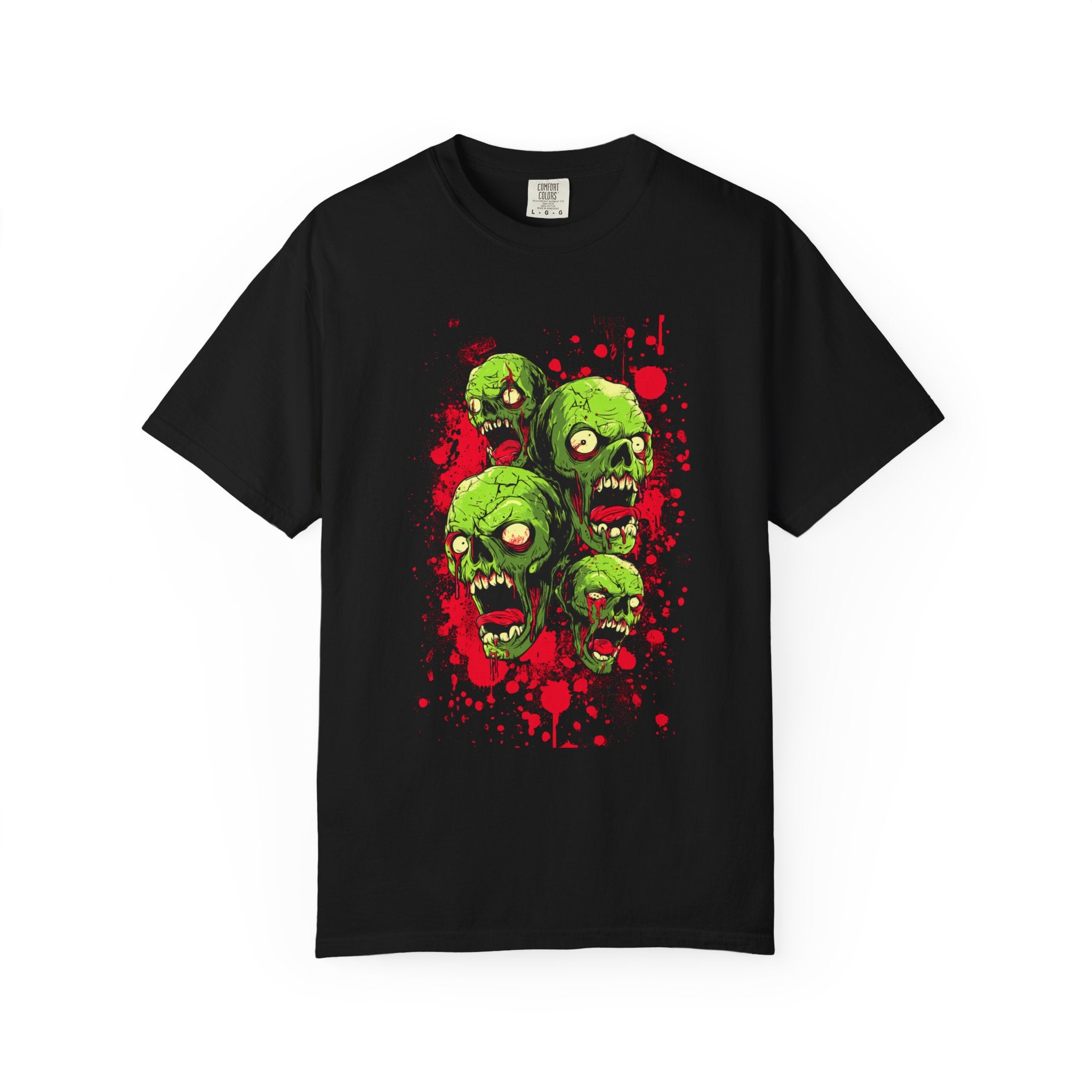 Zombie Heads Graphic T-Shirt | Edgy Streetwear Tee for Horror Fans