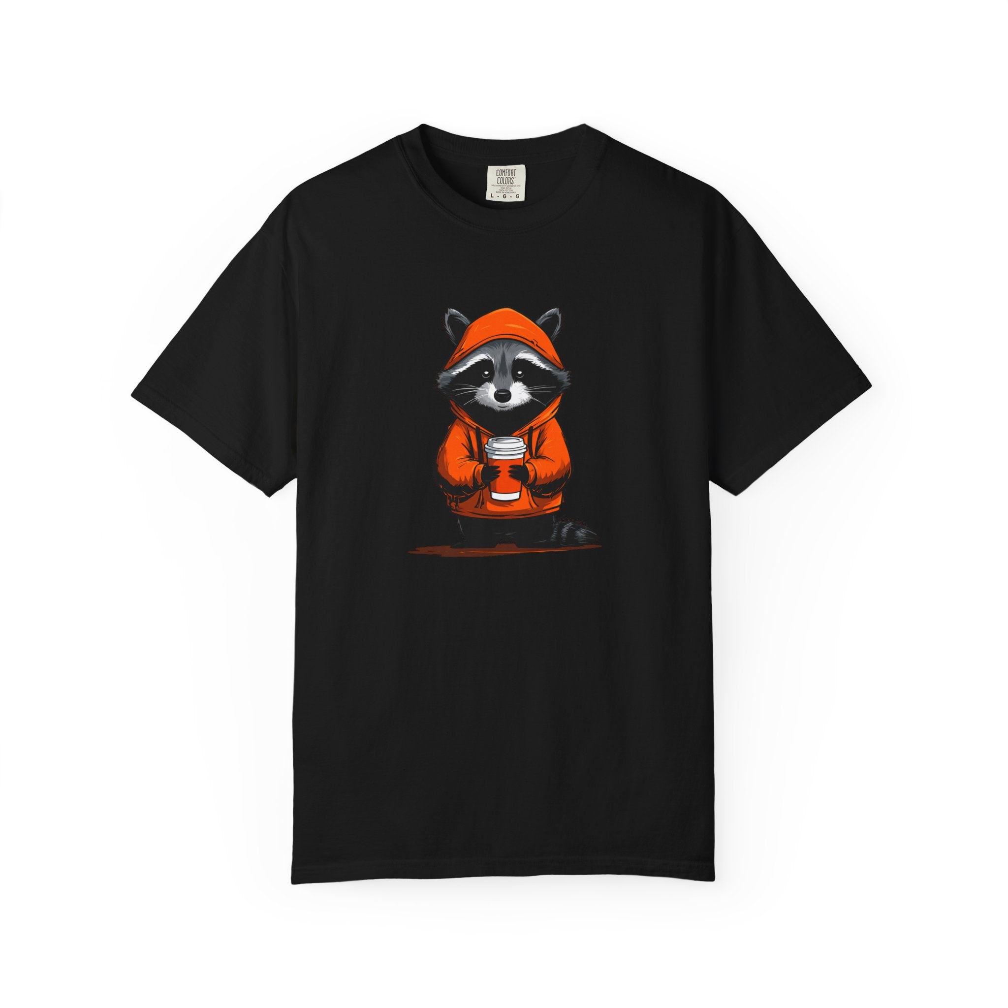 "Coffee Raccoon" Graphic T-Shirt | Cute & Edgy Streetwear Tee