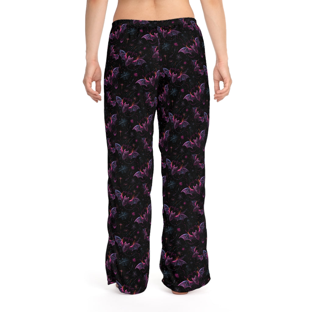 Women's Pajama Pants with Whimsical Bat Design | Cozy Nightwear, Halloween Sleepwear, Comfortable Loungewear, Gift for Her, Unique PJs