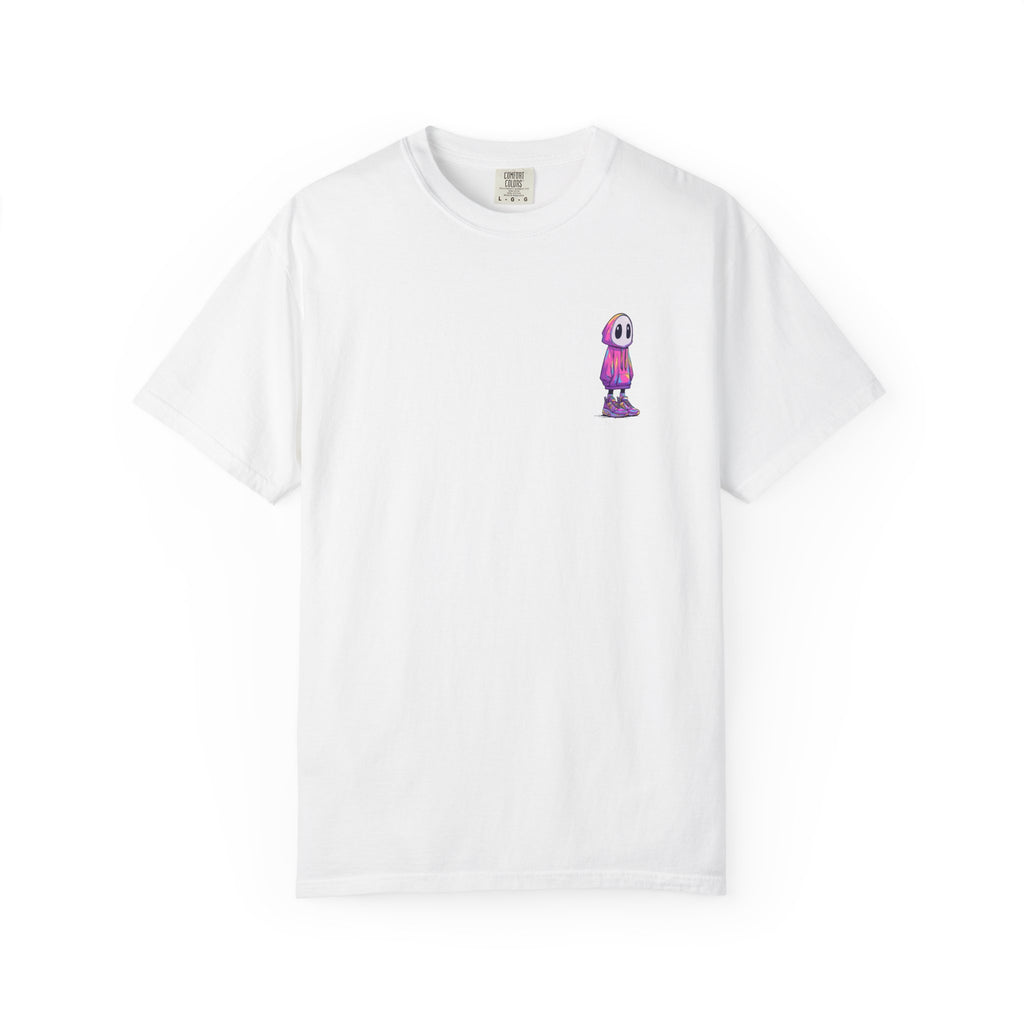 "Cyber Hood" Minimalist Graphic Tee | Streetwear Pocket Print