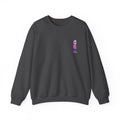 Cute Ghost Crewneck Sweatshirt – Minimalist Embroidered Streetwear Pullover, Cozy Halloween Sweatshirt, Aesthetic Fall Gift, Unisex Crew Neck