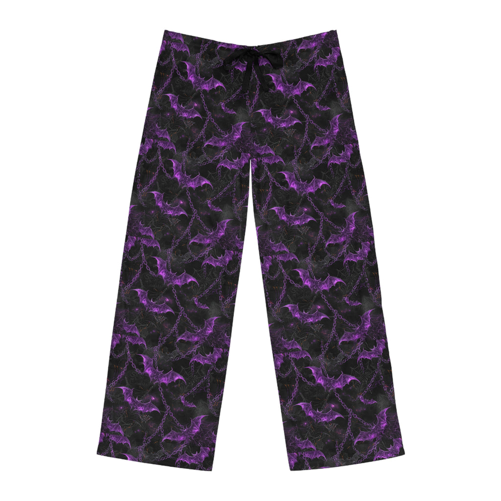 Men's Gothic Bat Pajama Pants | Cozy Sleepwear, Halloween Loungewear, Unique Gift, Fantasy Apparel,Edgy Nightwear