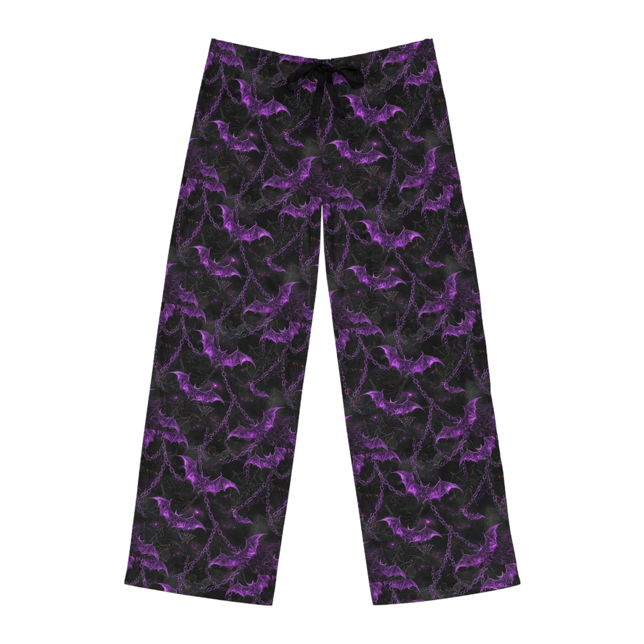 Men's Gothic Bat Pajama Pants | Cozy Sleepwear, Halloween Loungewear, Unique Gift, Fantasy Apparel,Edgy Nightwear