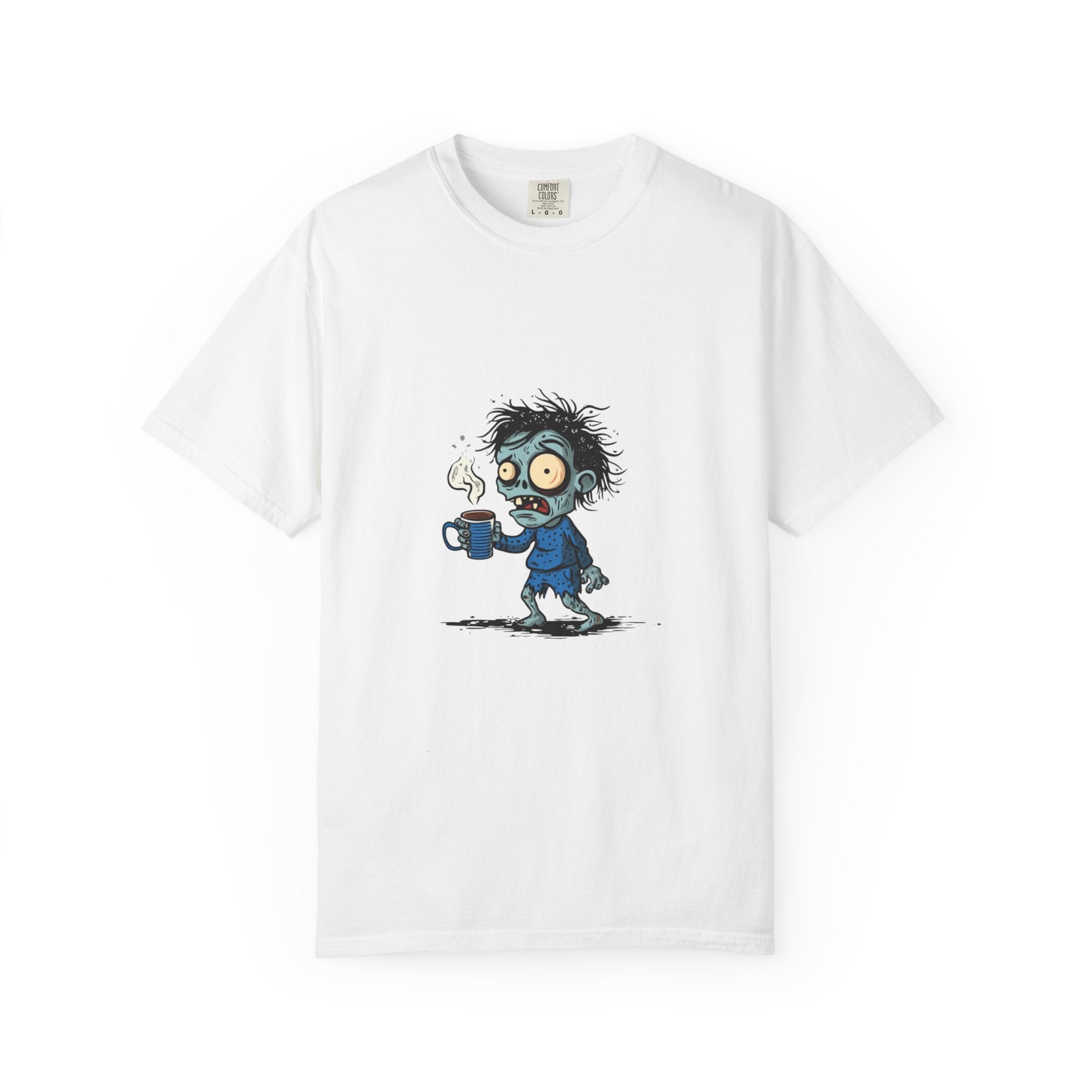 Coffee Zombie funny Halloween graphic tee