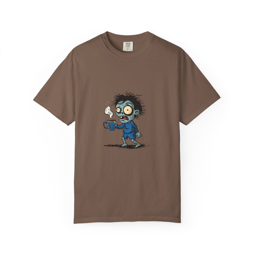 Coffee Zombie funny Halloween graphic tee