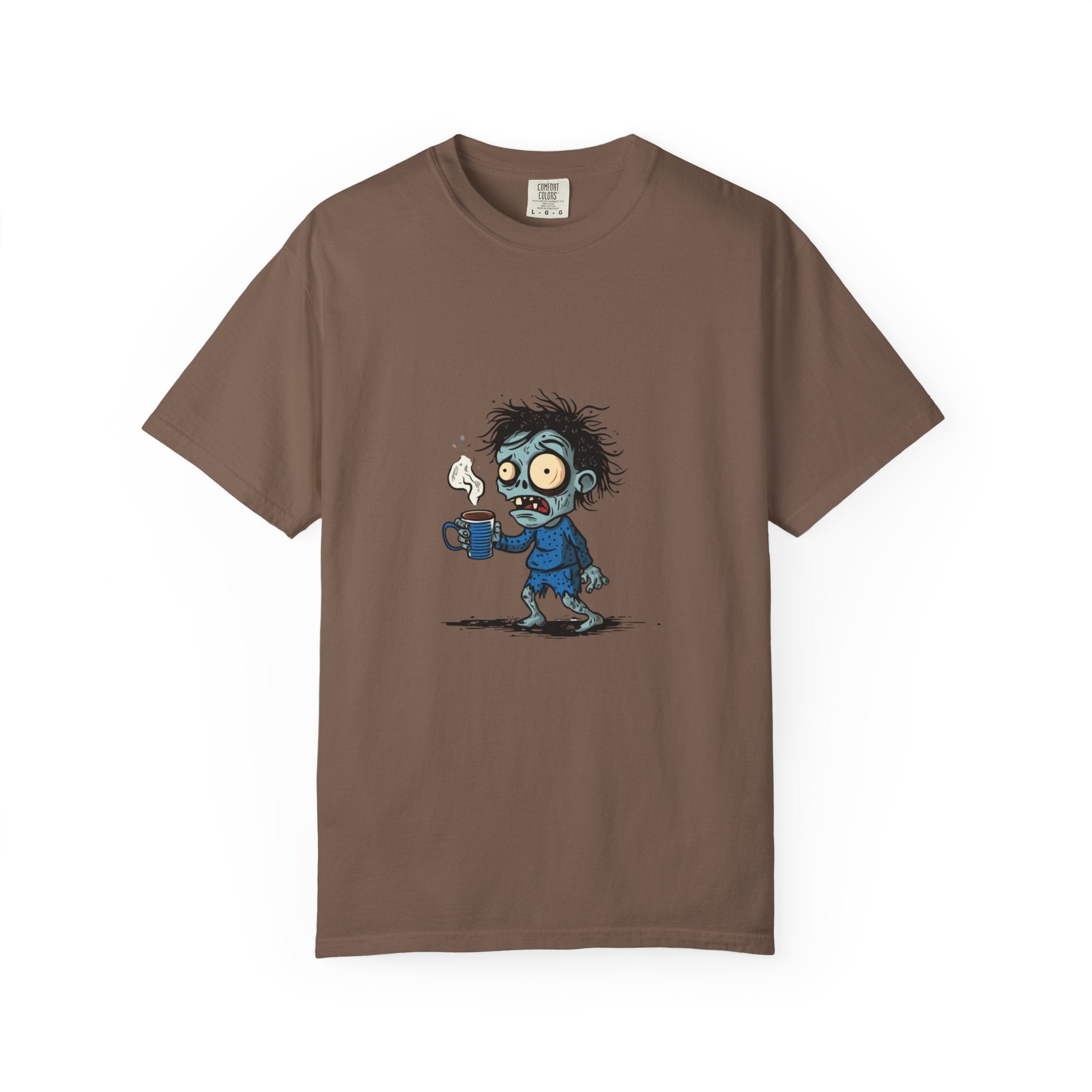 Coffee Zombie funny Halloween graphic tee