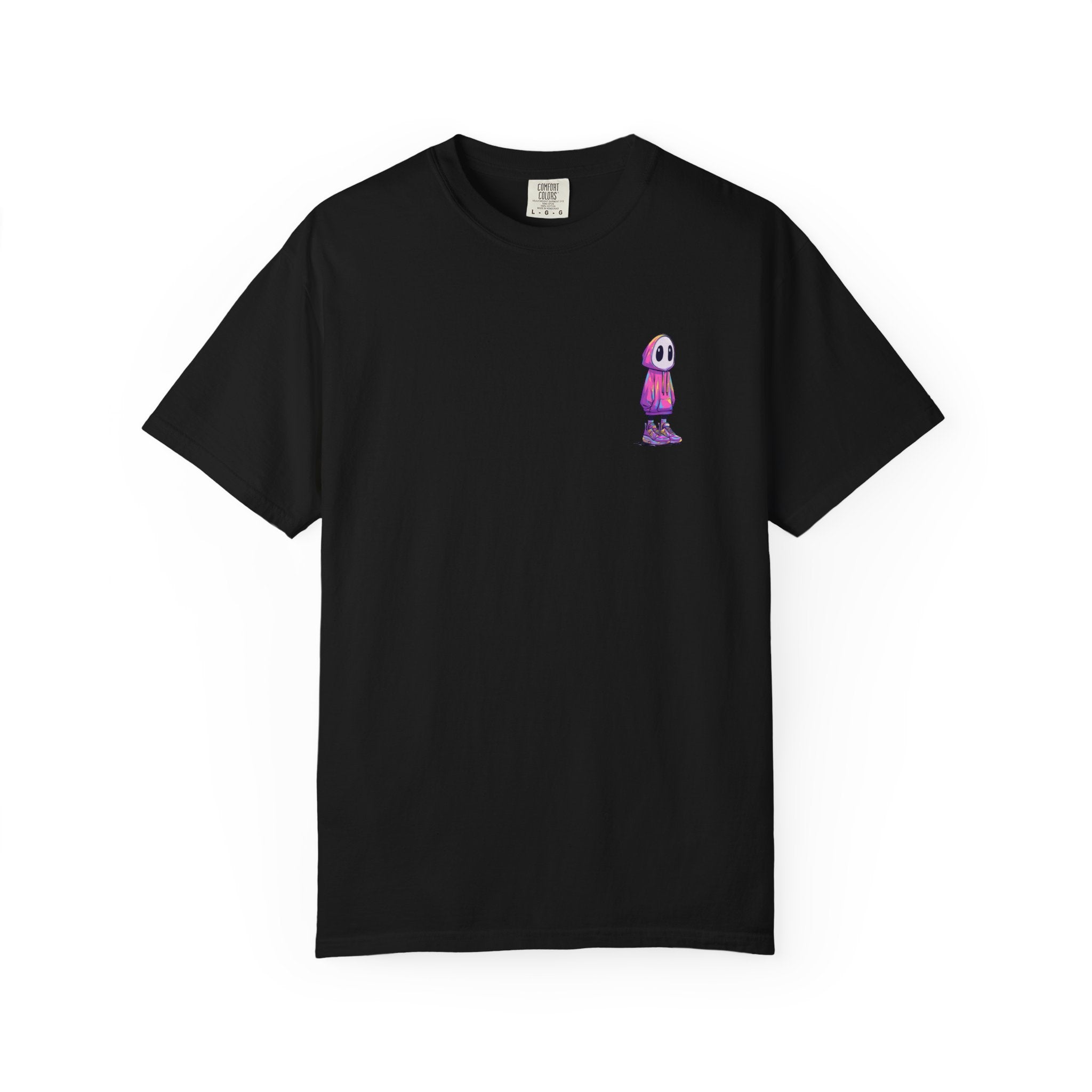 "Cyber Hood" Minimalist Graphic Tee | Streetwear Pocket Print