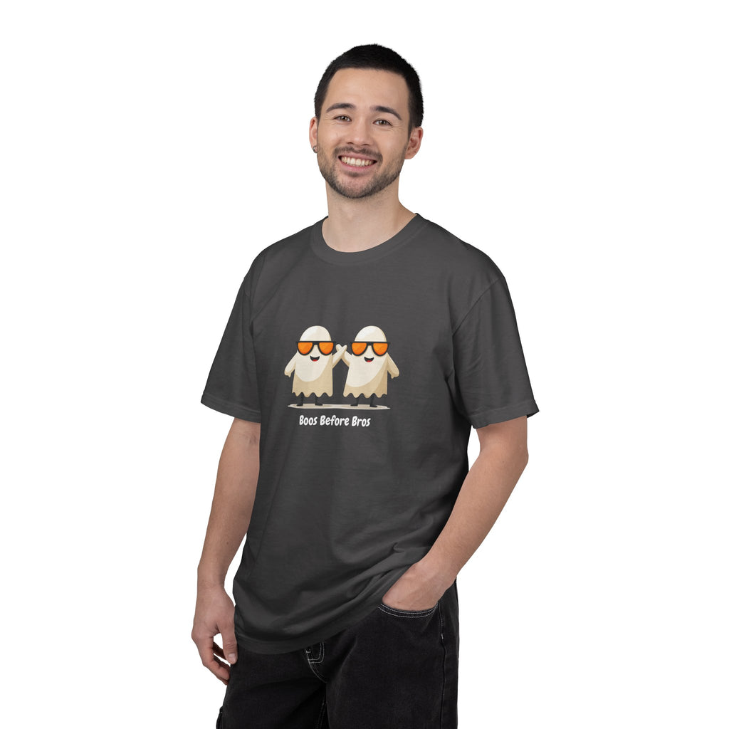Boos Before Bros funny ghost Halloween streetwear graphic tee