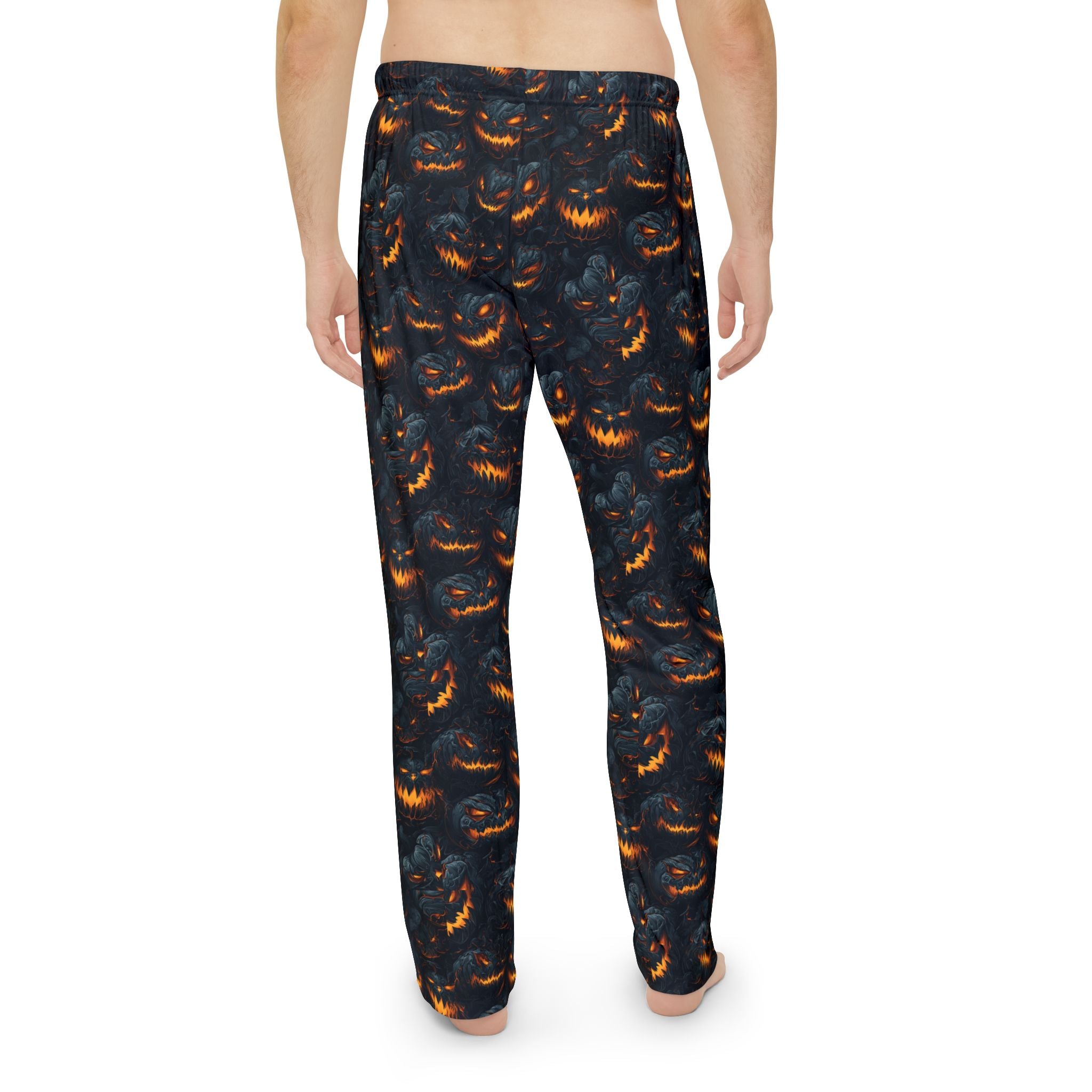 Men's pumpkin pajama pants size chart