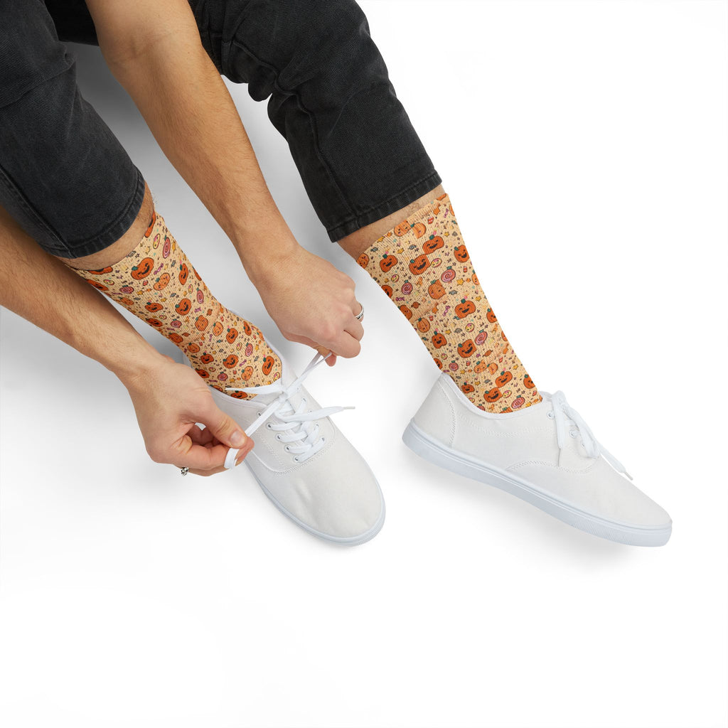 Trick-or-Treat Halloween crew socks, fun fall print