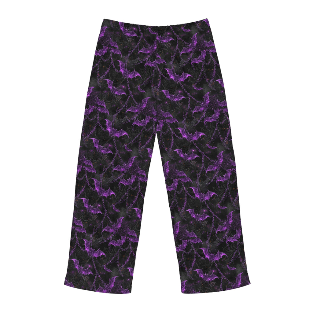 Men's Gothic Bat Pajama Pants | Cozy Sleepwear, Halloween Loungewear, Unique Gift, Fantasy Apparel,Edgy Nightwear
