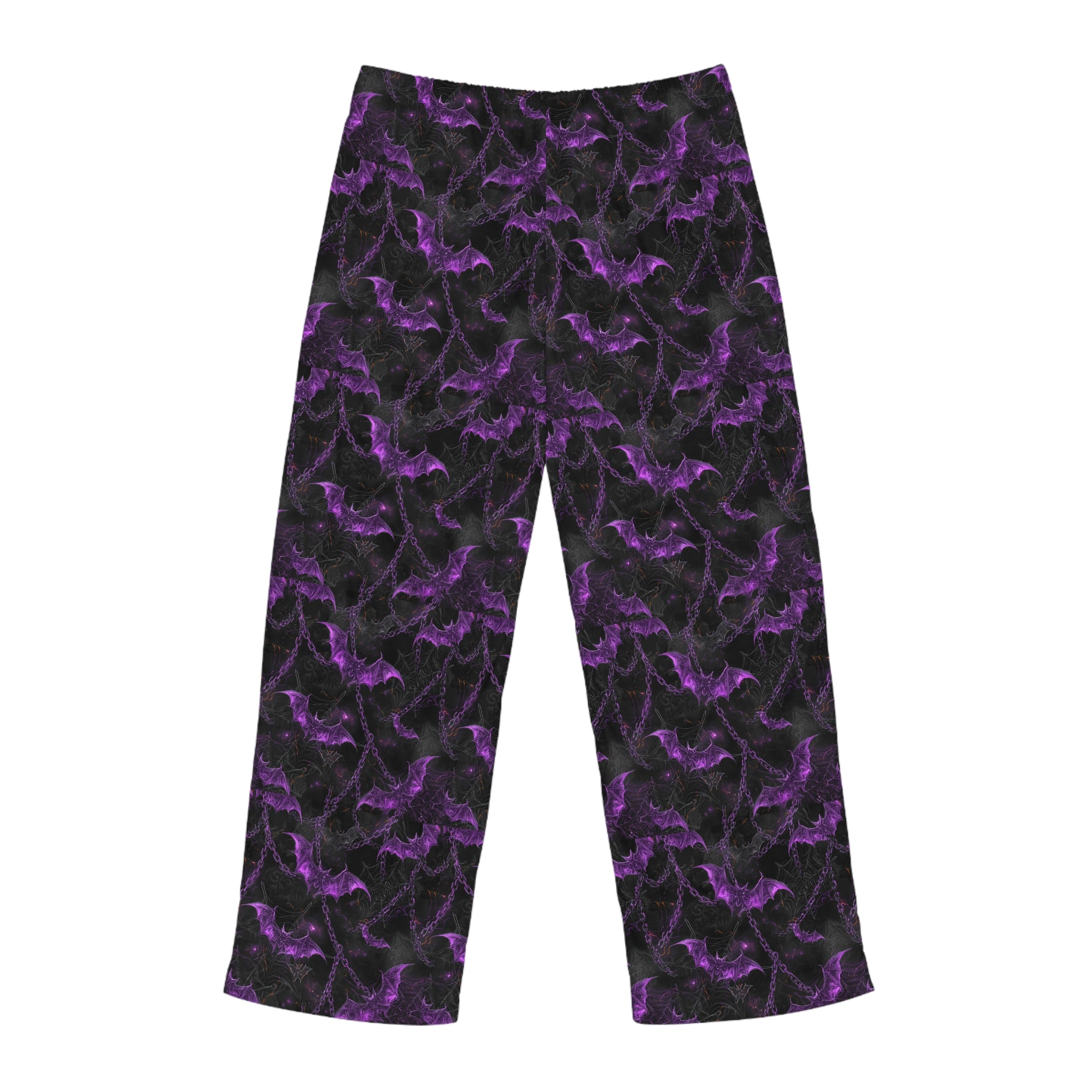 Men's Gothic Bat Pajama Pants | Cozy Sleepwear, Halloween Loungewear, Unique Gift, Fantasy Apparel,Edgy Nightwear