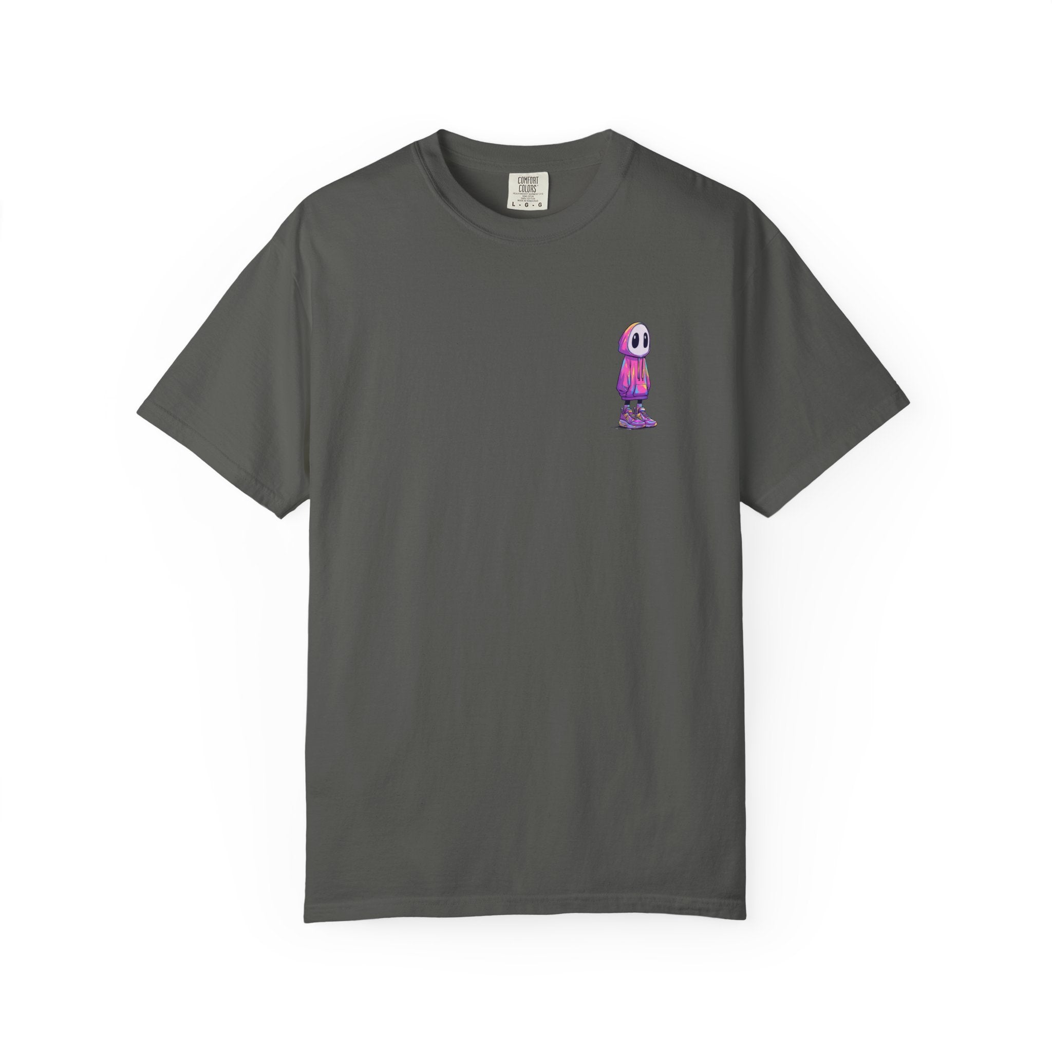 "Cyber Hood" Minimalist Graphic Tee | Streetwear Pocket Print