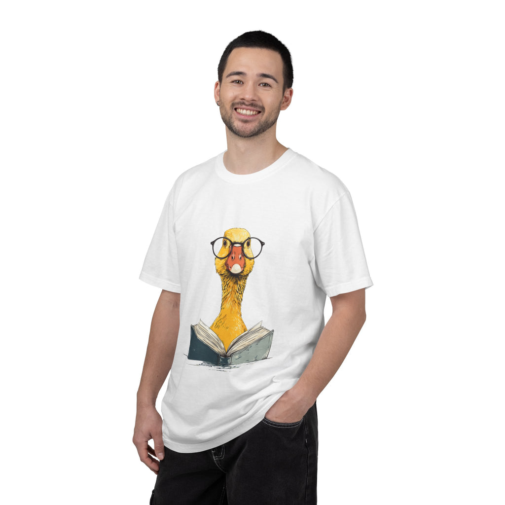 Bookish Duck cute nerdy reading graphic tee