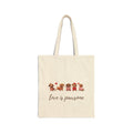 Dachshund dog lover tote bag, natural canvas