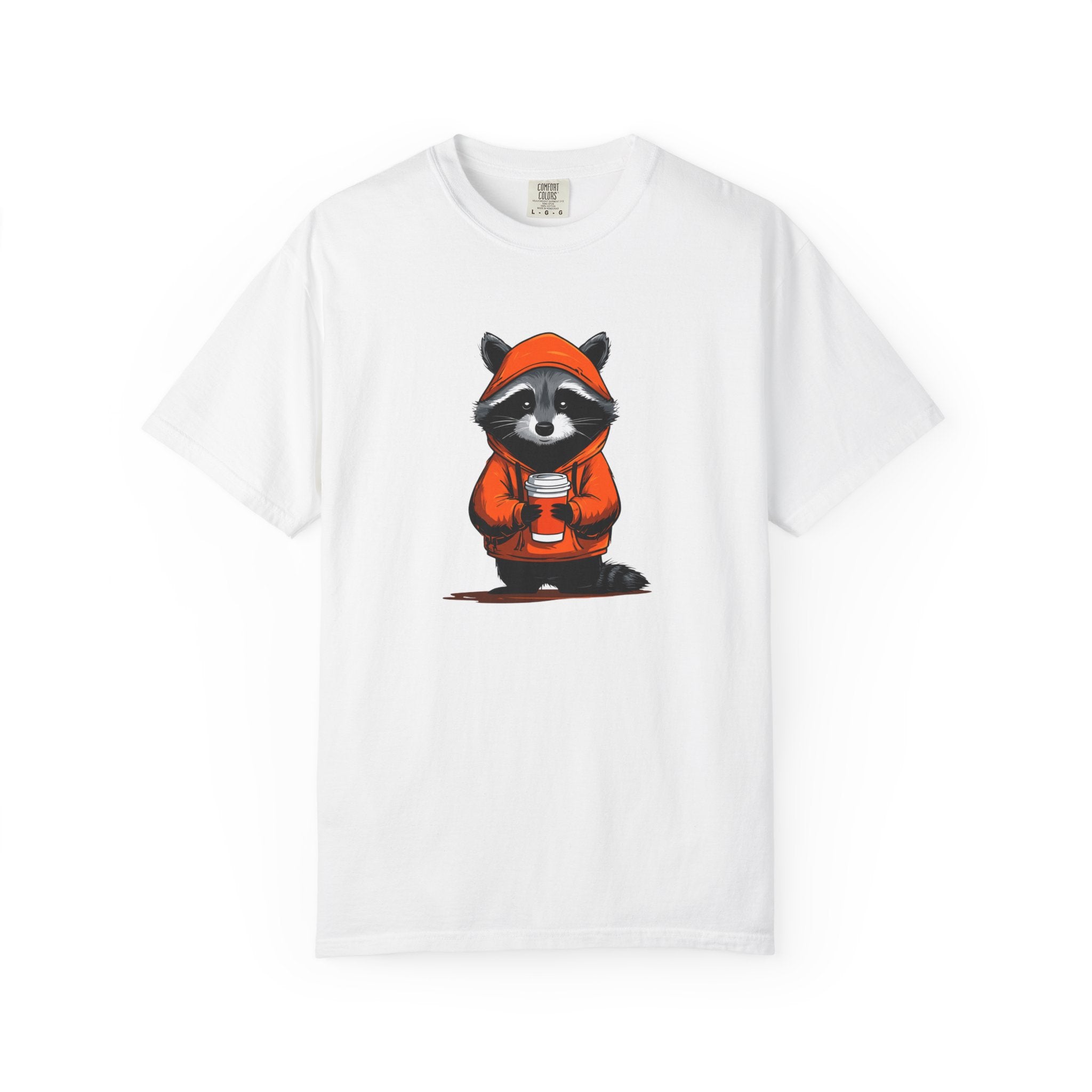 "Coffee Raccoon" Graphic T-Shirt | Cute & Edgy Streetwear Tee