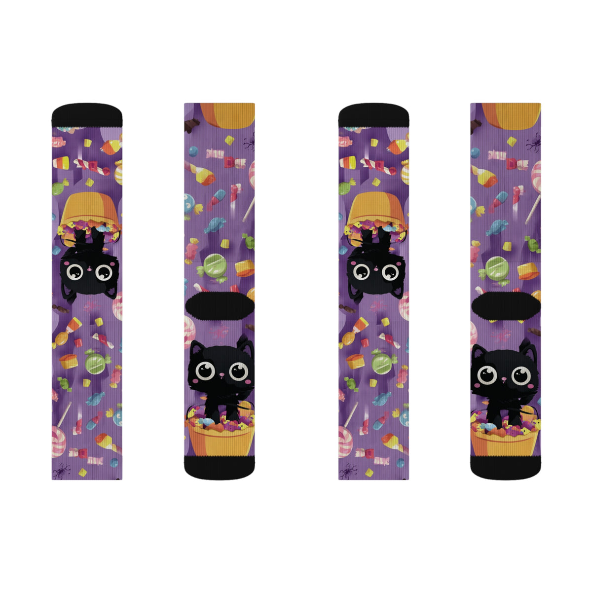 Purple Cat Socks